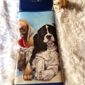 Adorable puppies decorative wallpaper border